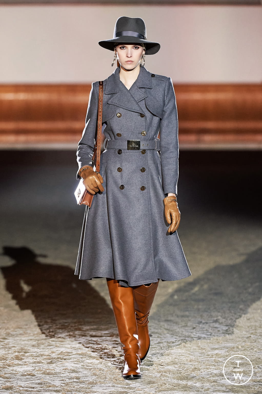 Fashion Week Milan Fall/Winter 2021 look 17 de la collection Elisabetta Franchi womenswear