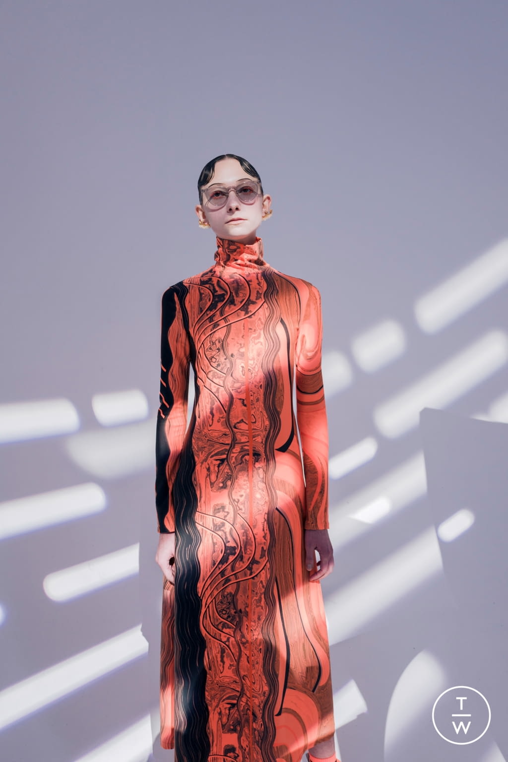 Fashion Week Paris Fall/Winter 2021 look 17 de la collection Mame Kurogouchi womenswear
