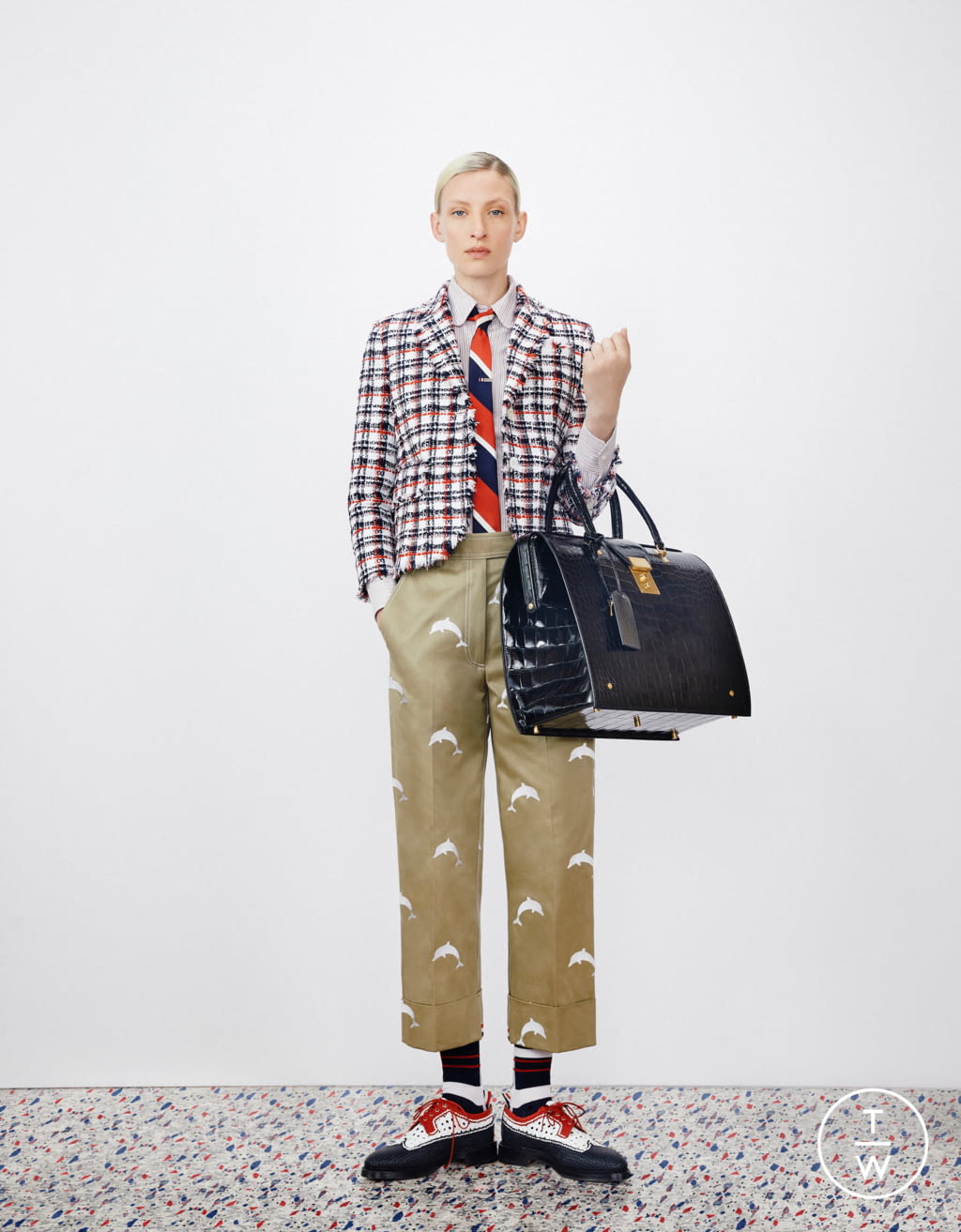 Fashion Week Paris Resort 2020 look 17 from the Thom Browne collection 女装
