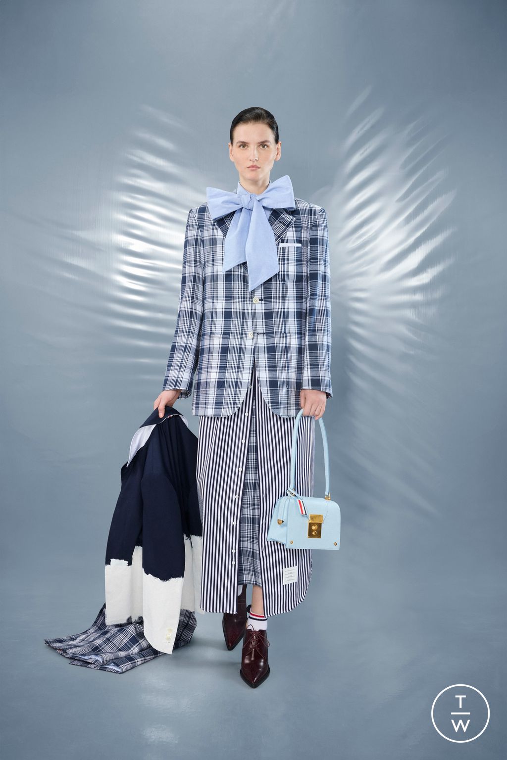 Fashion Week New York Resort 2025 look 18 from the Thom Browne collection 女装