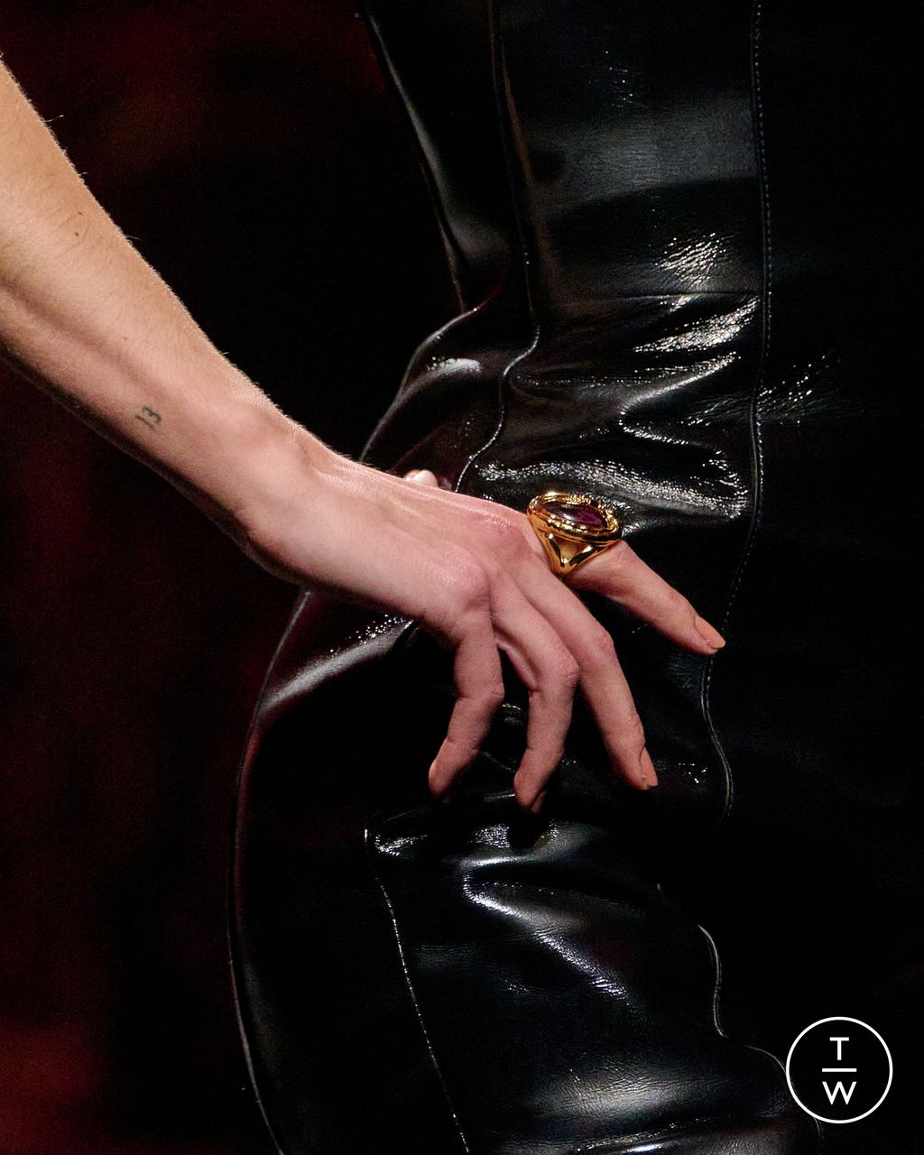 Fashion Week Milan Fall/Winter 2025 look 82 from the Roberto Cavalli collection womenswear accessories