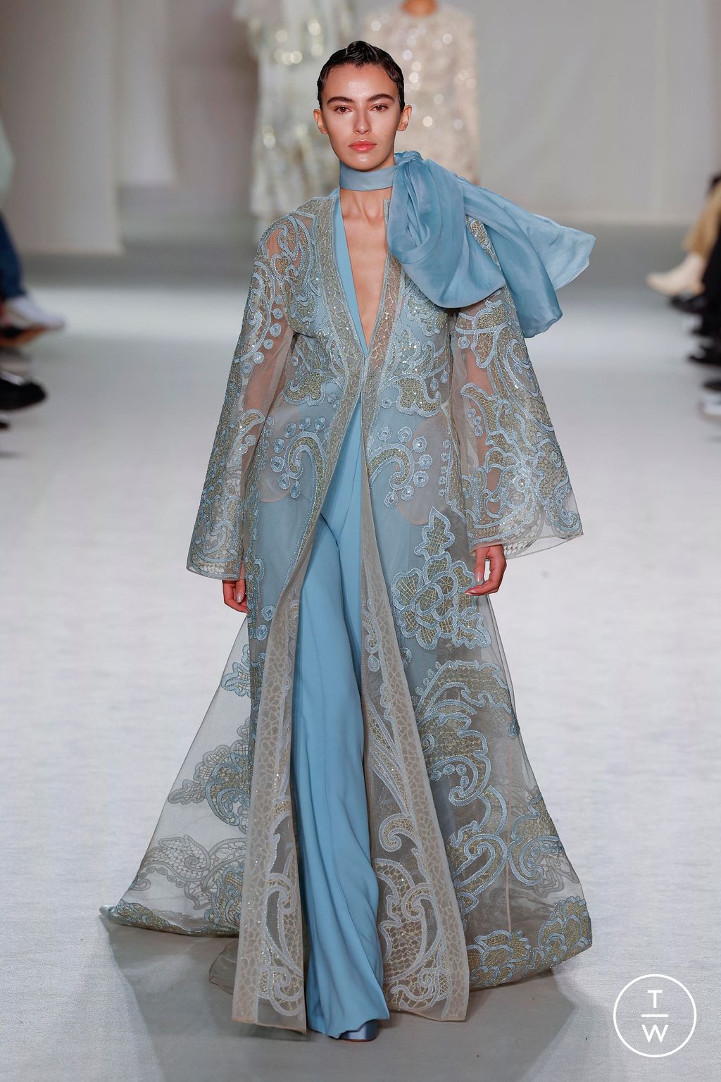 Fashion Week Paris Spring/Summer 2023 look 14 from the Elie Saab collection couture