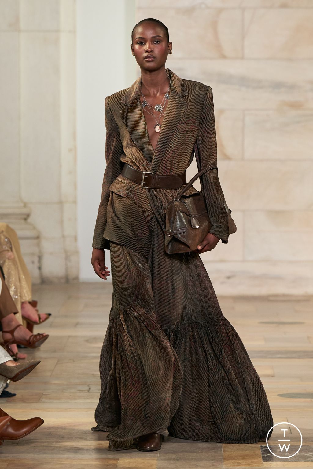 Fashion Week New York Fall/Winter 2025 look 18 from the Ralph Lauren collection womenswear