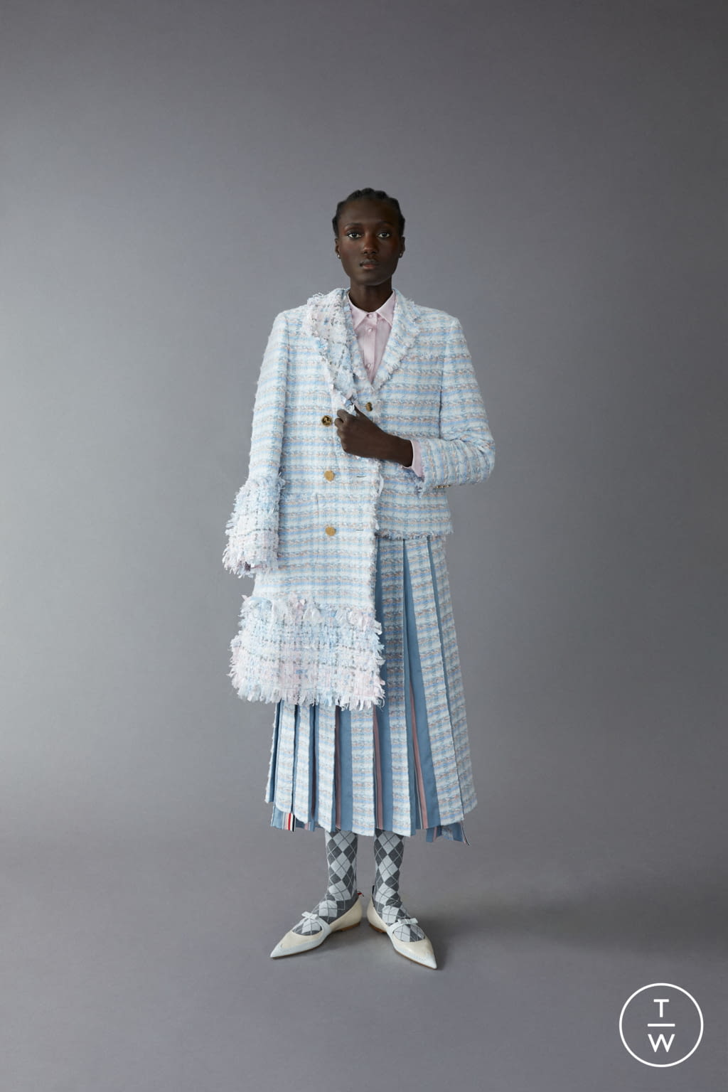 Fashion Week Paris Pre-Fall 2020 look 19 from the Thom Browne collection womenswear