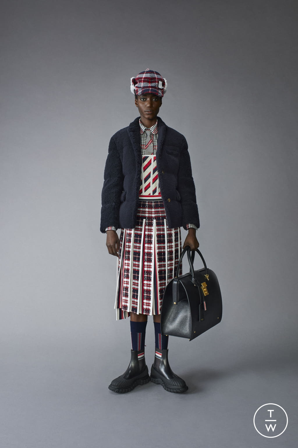 Fashion Week Paris Pre-Fall 2021 look 18 from the Thom Browne collection womenswear