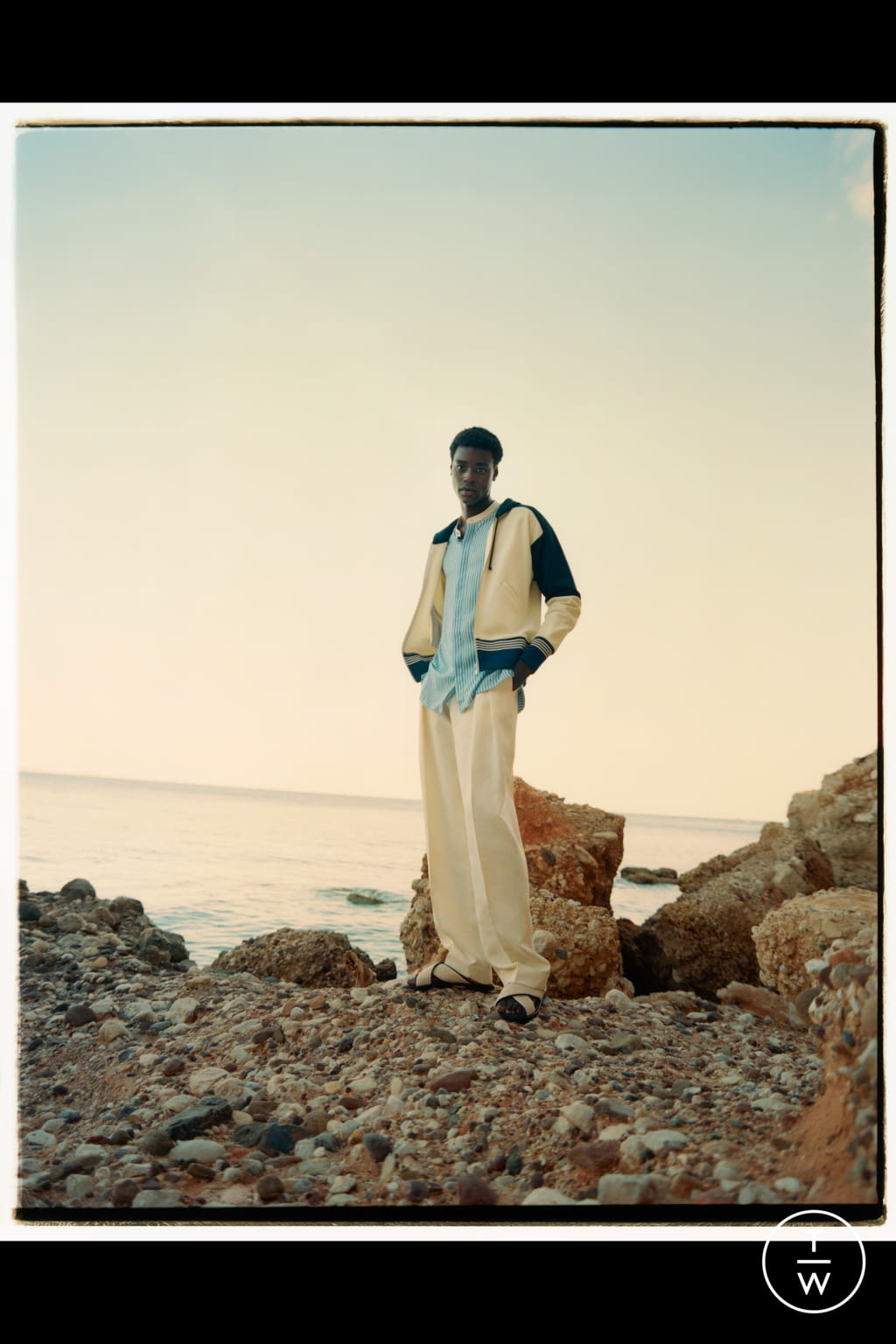 Fashion Week Paris Spring/Summer 2022 look 18 from the Wales Bonner collection menswear