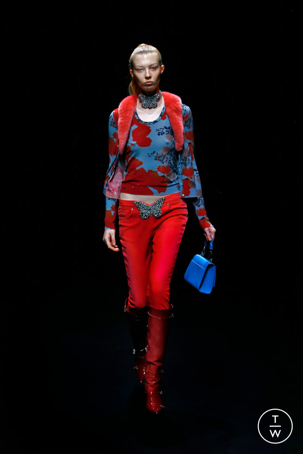 Fashion Week Milan Fall/Winter 2021 look 18 from the Blumarine collection womenswear