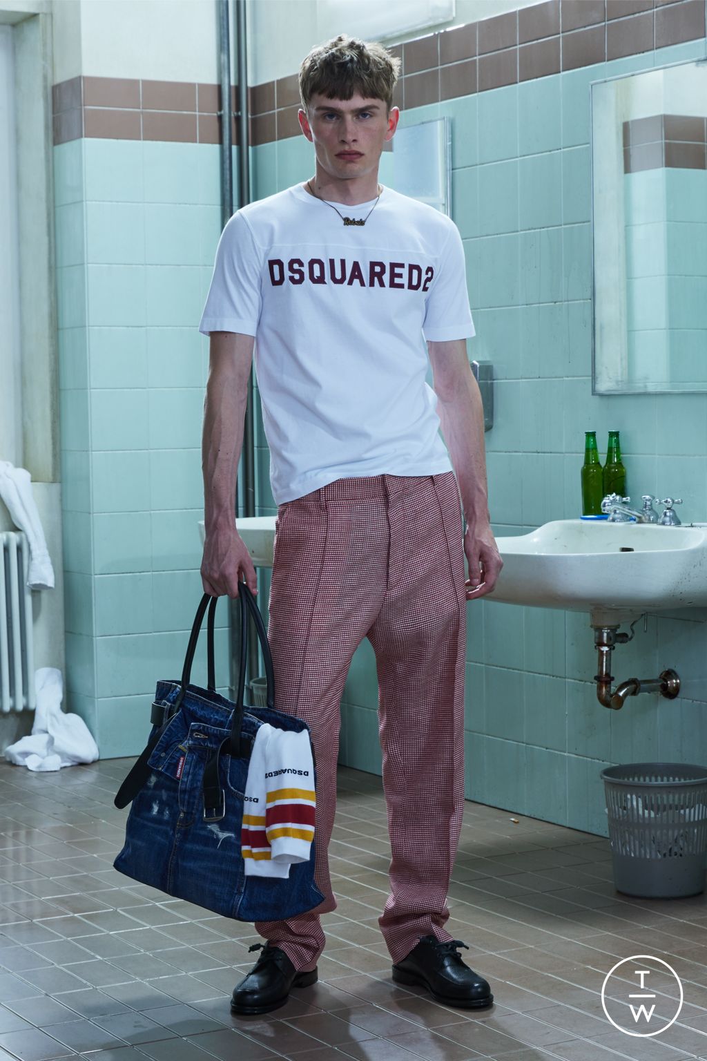 Fashion Week Milan Resort 2026 look 18 from the Dsquared2 collection menswear