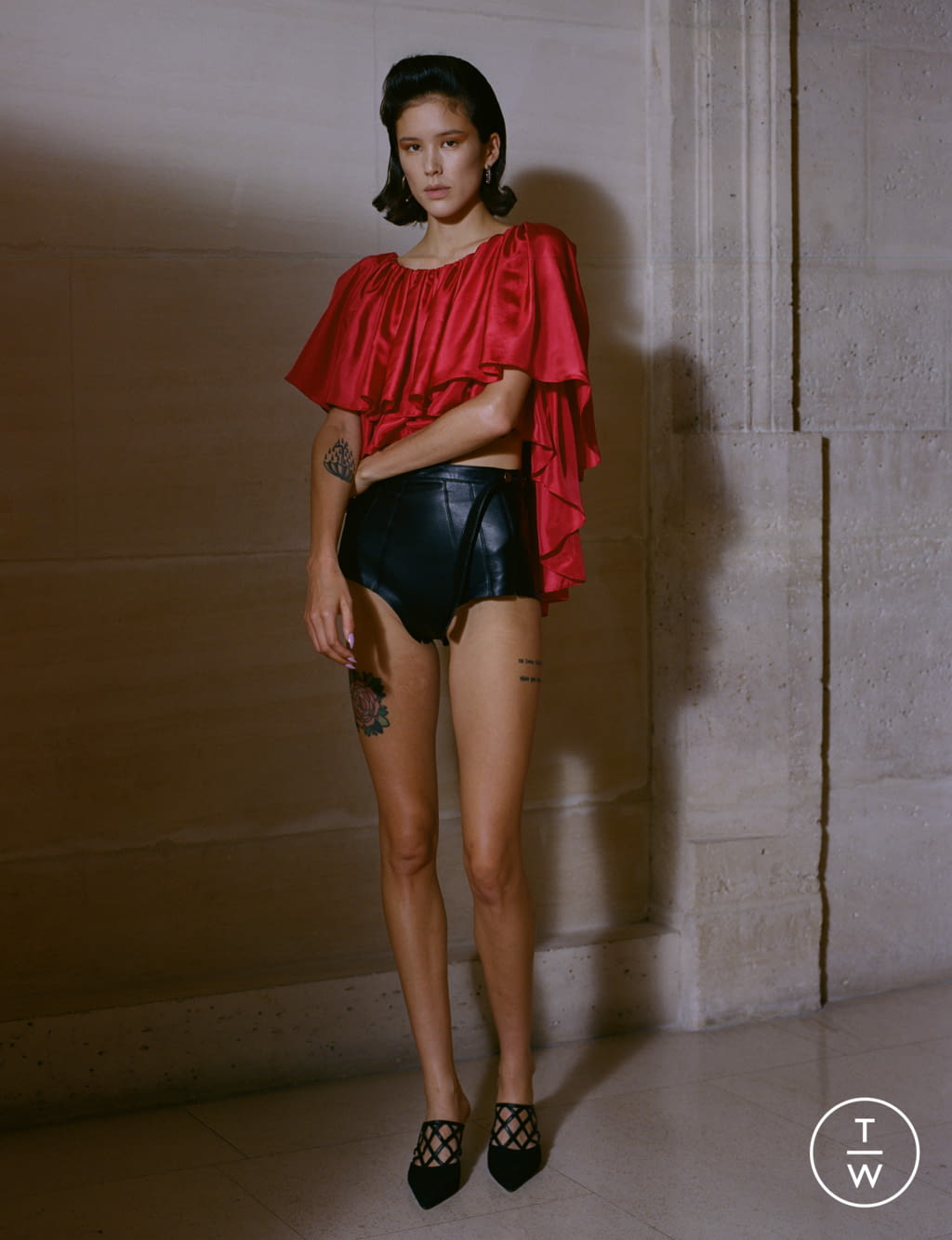 Fashion Week Paris Spring/Summer 2020 look 18 from the Lecourt Mansion collection 女装