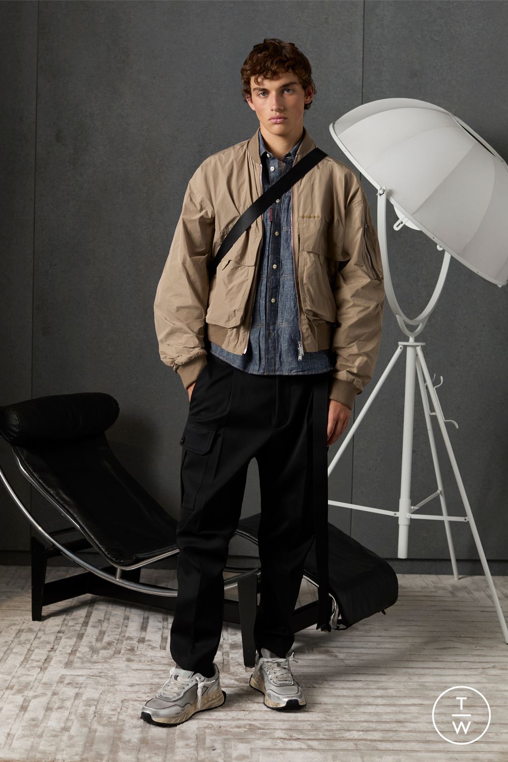 Fashion Week Milan Resort 2025 look 18 from the Dsquared2 collection menswear