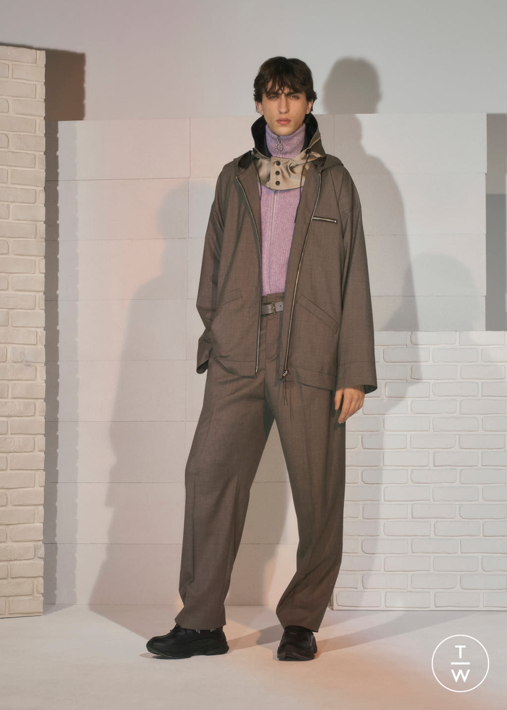 Fashion Week Paris Fall/Winter 2019 look 17 from the Maison Kitsuné collection 男装