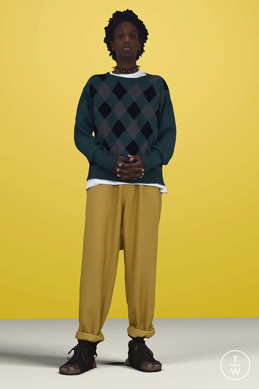 Fashion Week Paris Spring/Summer 2021 look 18 from the Undercover collection menswear