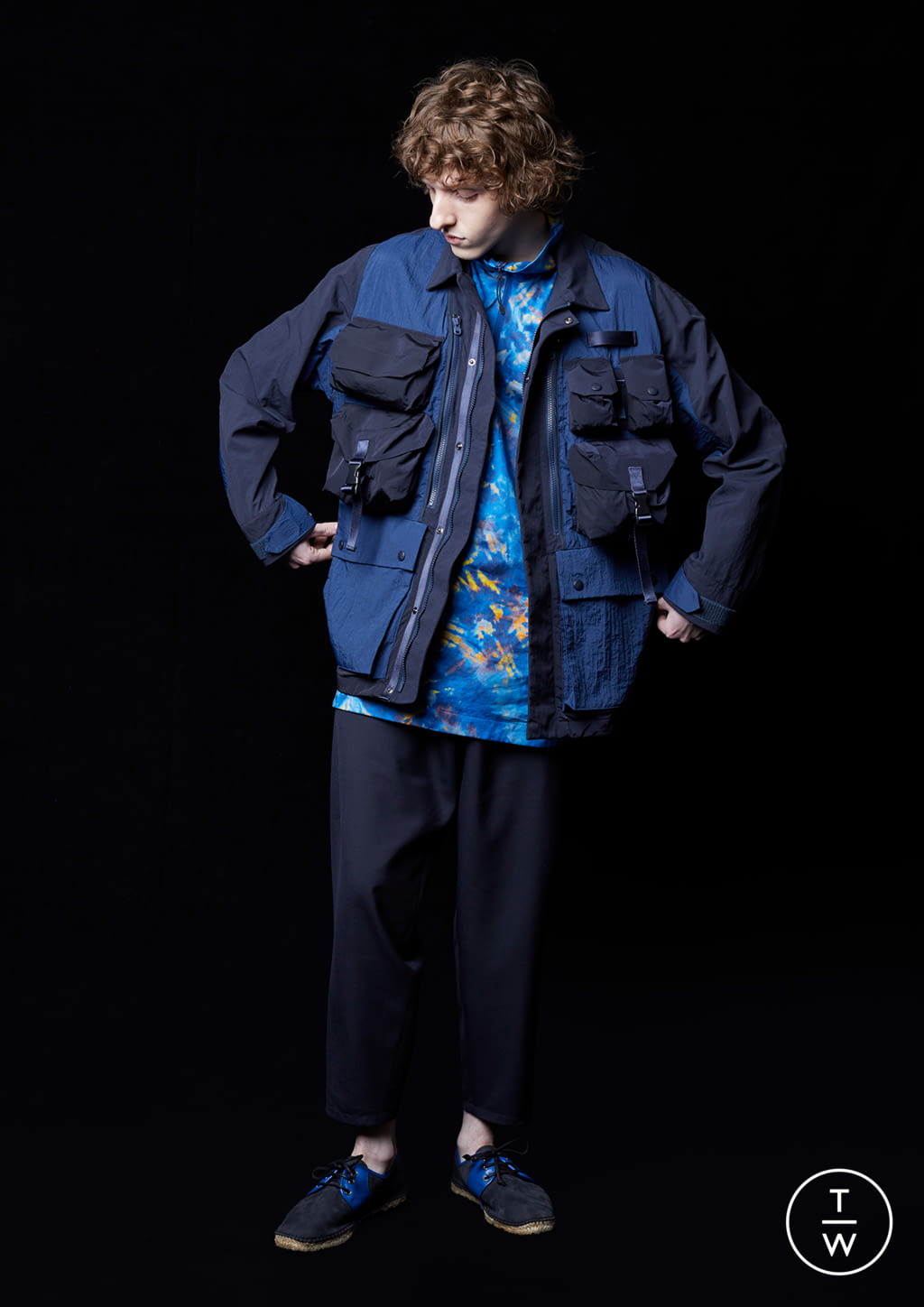 Fashion Week Paris Spring/Summer 2021 look 18 from the White Mountaineering collection 男装