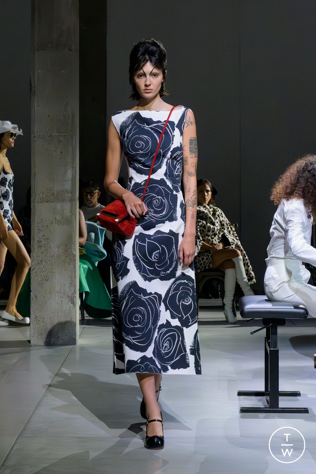 Fashion Week Milan Spring/Summer 2025 look 19 from the Marni collection womenswear