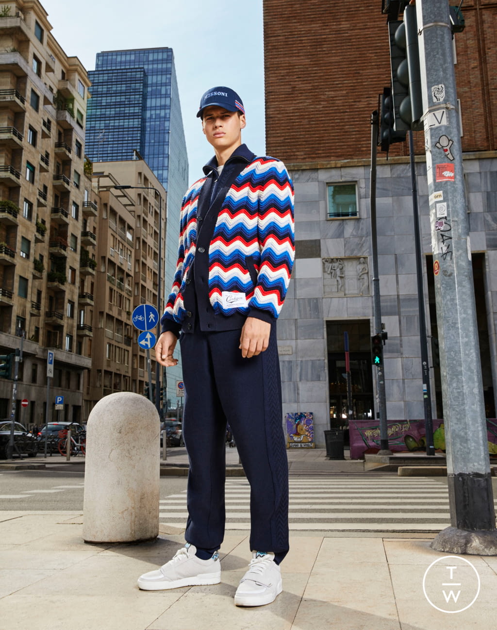 Fashion Week Milan Spring/Summer 2022 look 19 from the Missoni collection menswear