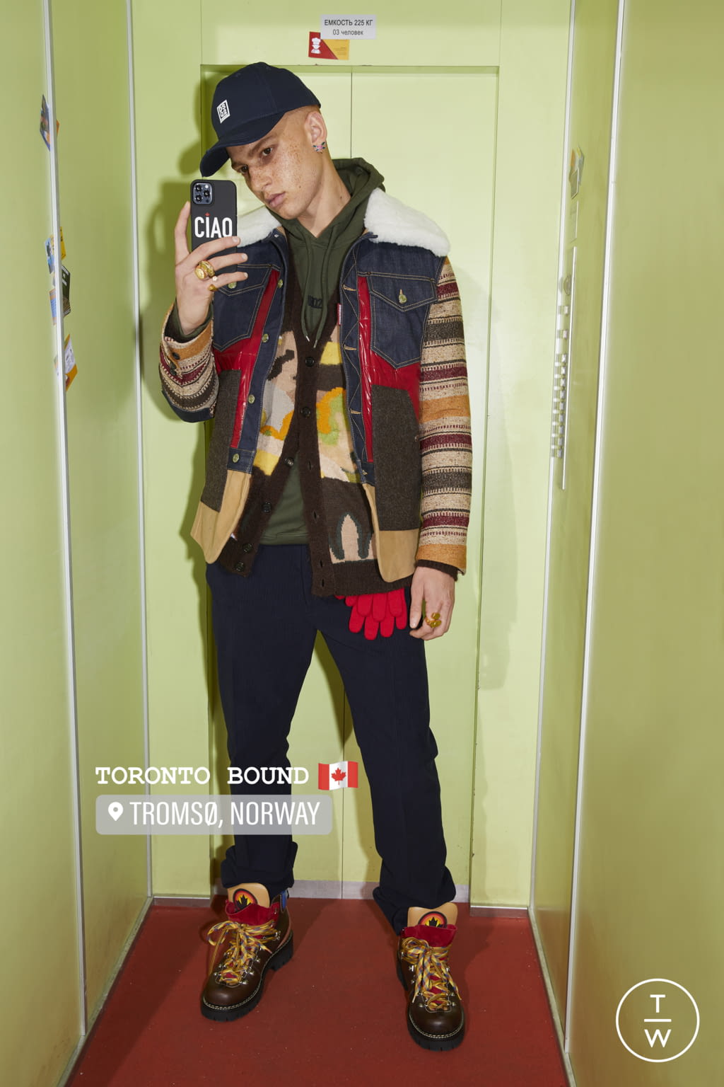 Fashion Week Milan Pre-Fall 2022 look 19 from the Dsquared2 collection 男装