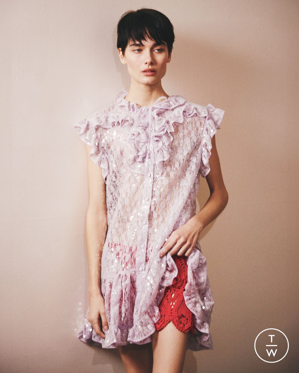 Fashion Week New York Pre-Fall 2025 look 19 from the AKNVAS collection womenswear