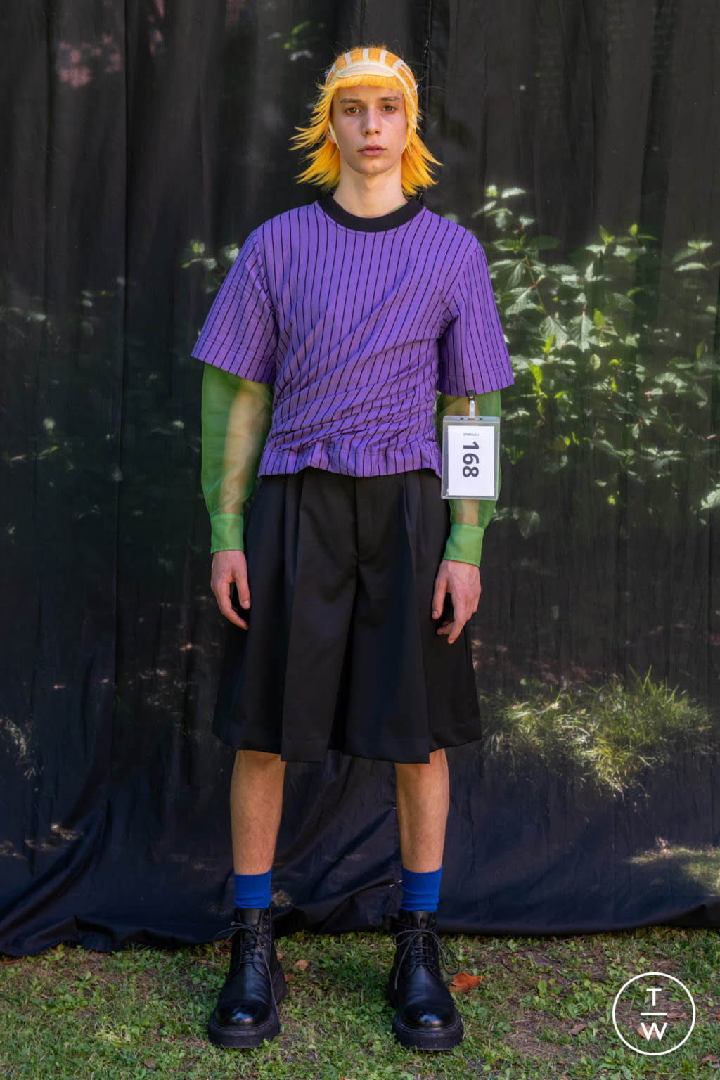Fashion Week Milan Spring/Summer 2022 look 19 from the Dima Leu collection 男装
