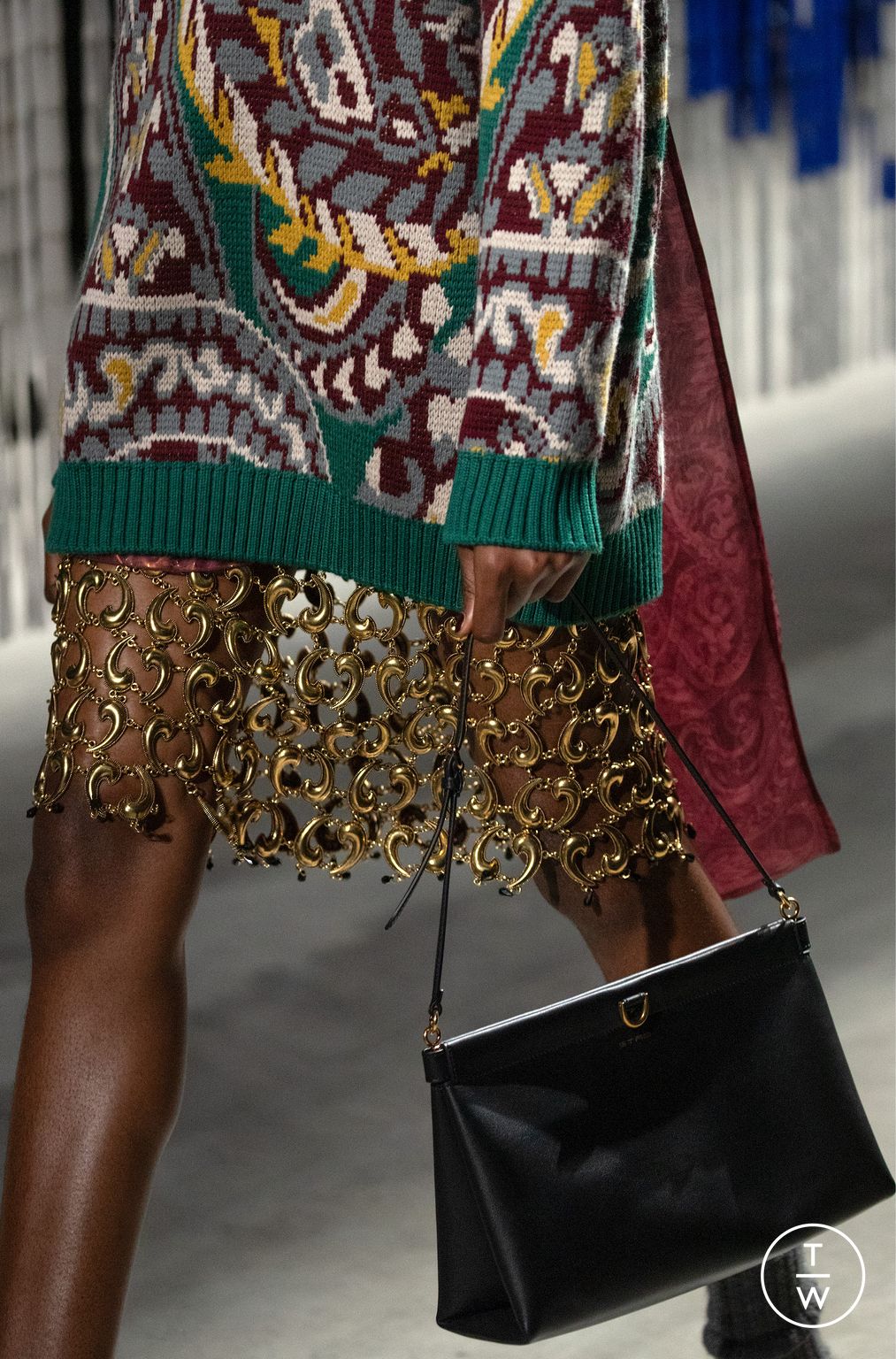 Fashion Week Milan Fall/Winter 2025 look 19 from the Etro collection womenswear accessories
