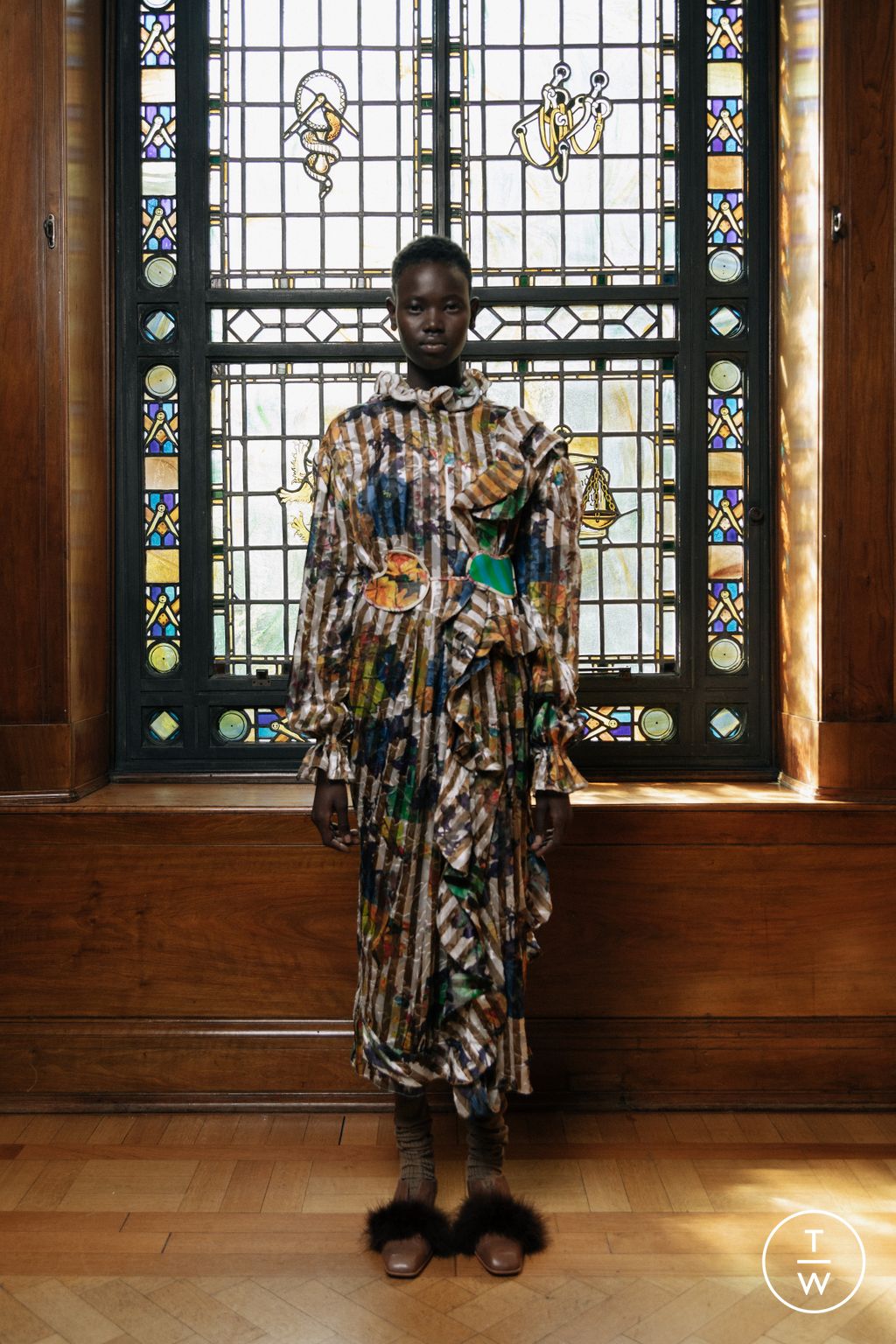 Fashion Week London Resort 2023 look 19 from the Preen by Thornton Bregazzi collection 女装