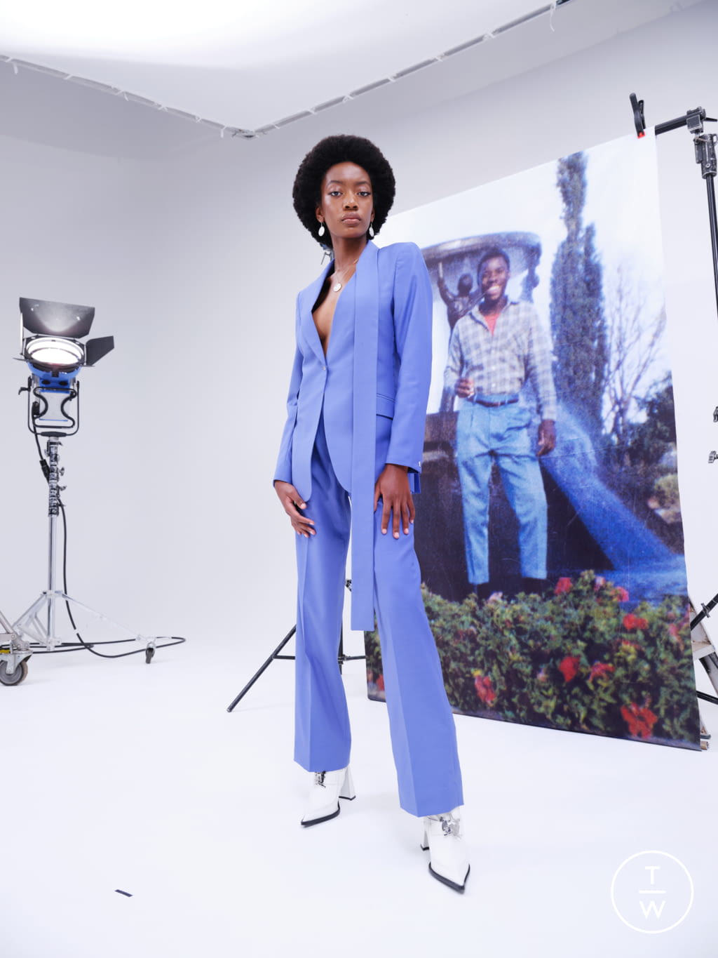 Fashion Week Paris Spring/Summer 2022 look 19 from the Thebe Magugu collection 女装