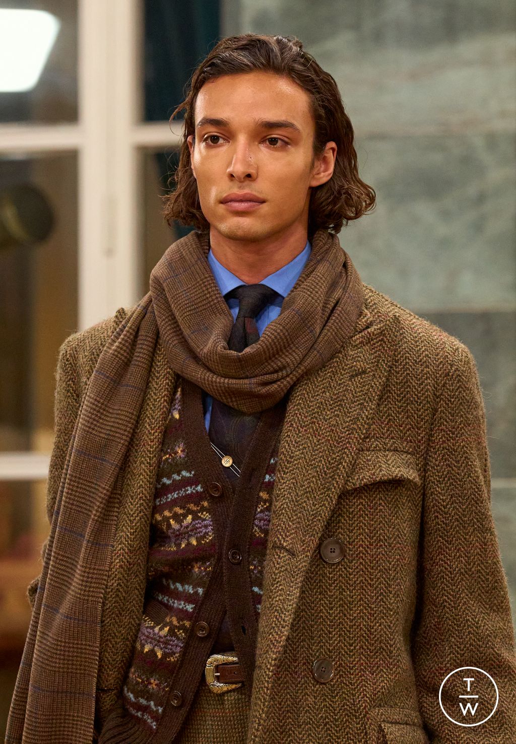 Fashion Week Milan Fall/Winter 2026 look 19 from the Polo Ralph Lauren collection menswear accessories