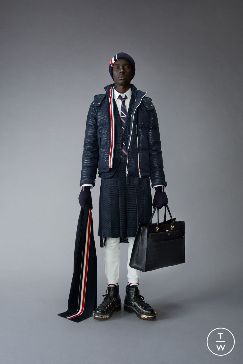 Fashion Week Paris Pre-Fall 2021 look 19 from the Thom Browne collection menswear