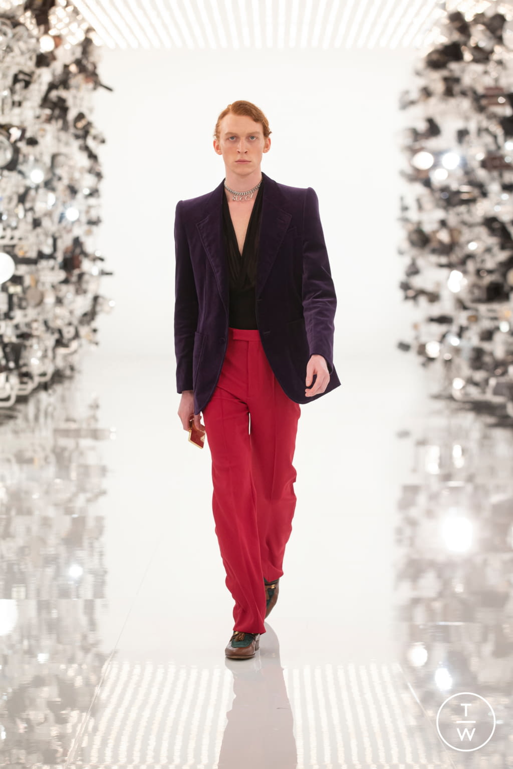 Fashion Week Milan Fall/Winter 2021 look 19 de la collection Gucci womenswear