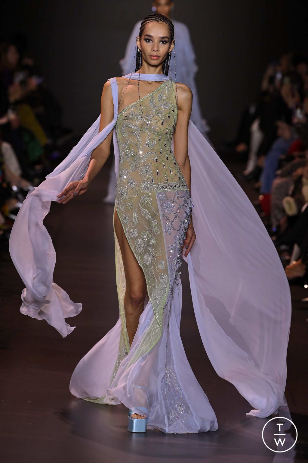 Fashion Week Paris Spring/Summer 2023 look 12 from the Georges Hobeika collection couture