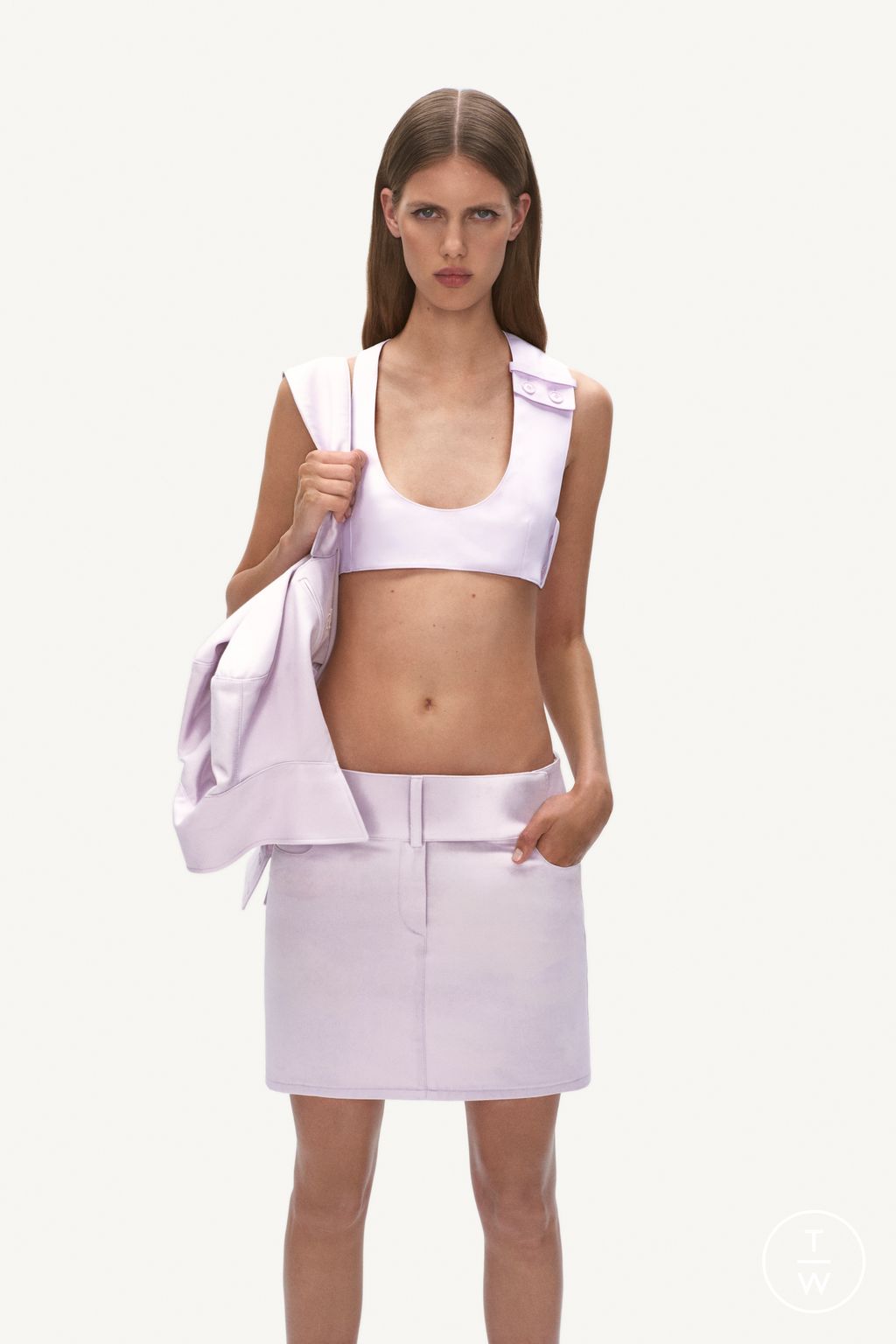 Fashion Week Paris Resort 2025 look 19 from the Courrèges collection womenswear