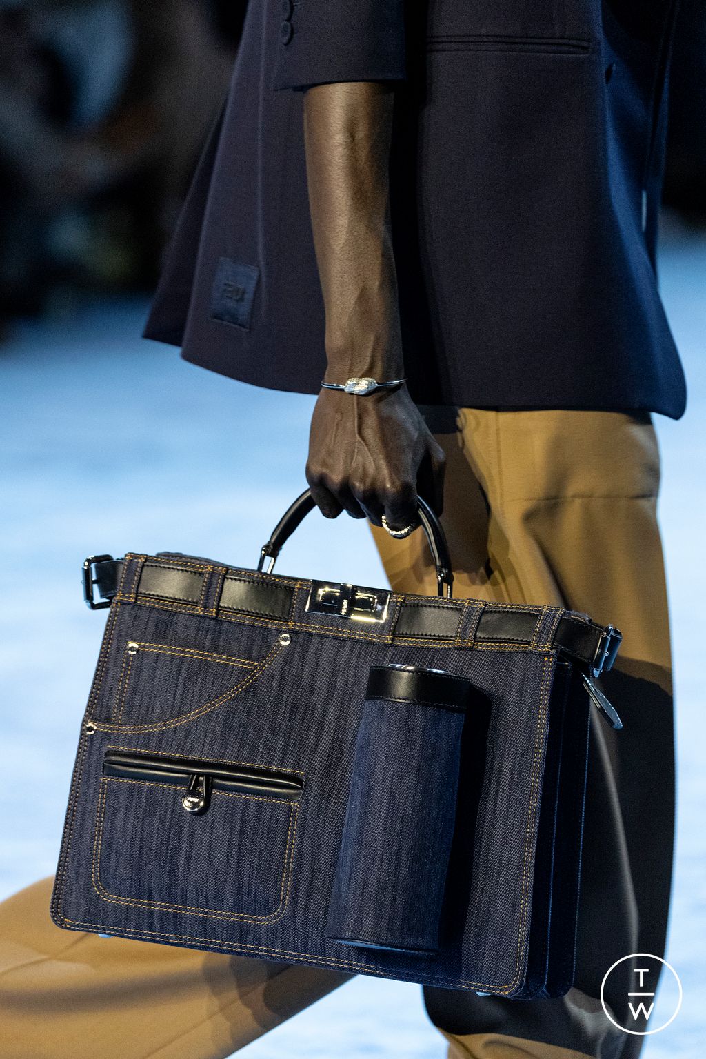 Fashion Week Milan Spring/Summer 2023 look 16 from the Fendi collection menswear accessories