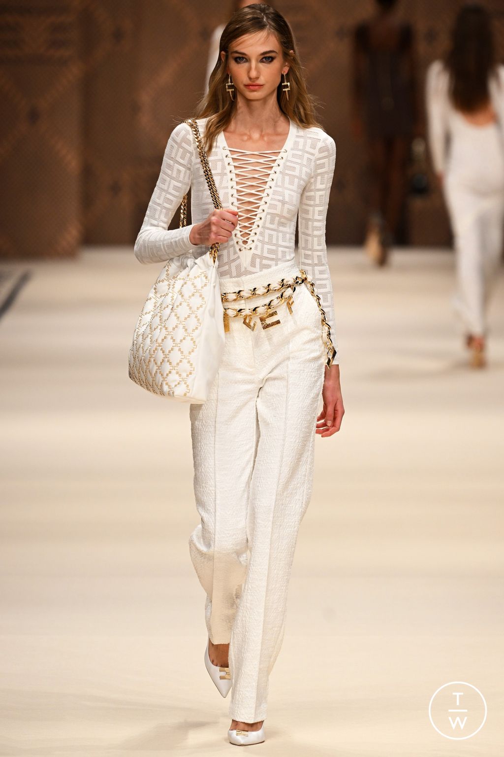 Fashion Week Milan Spring/Summer 2023 look 34 from the Elisabetta Franchi collection womenswear