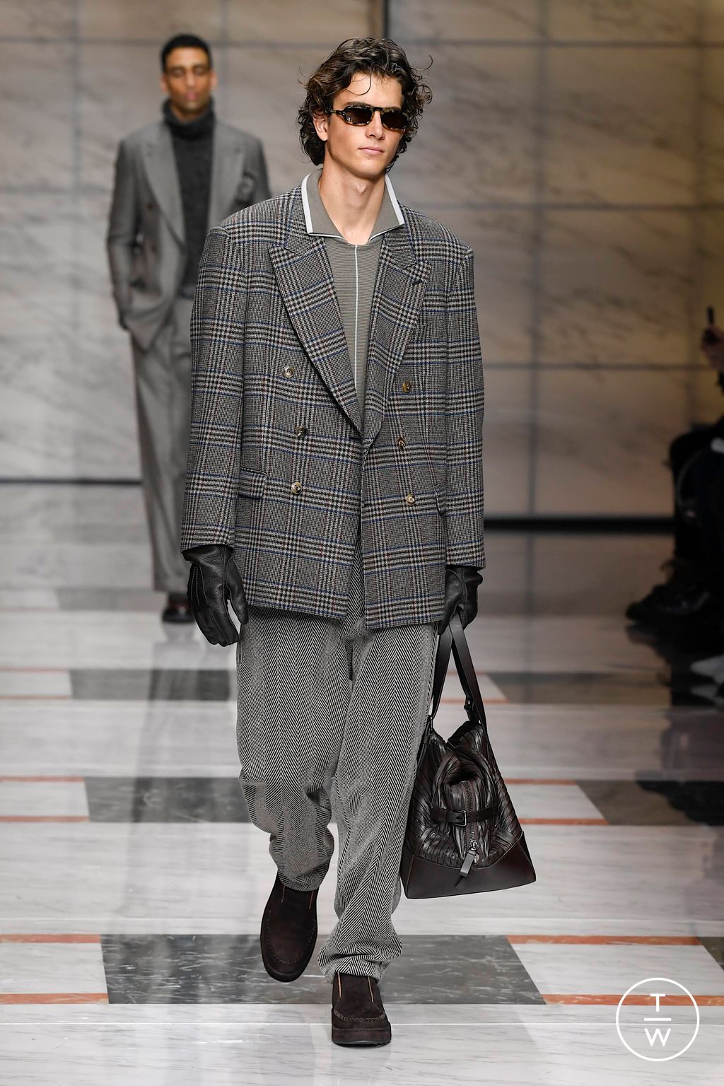 Fashion Week Milan Fall/Winter 2023 look 15 from the Giorgio Armani collection menswear