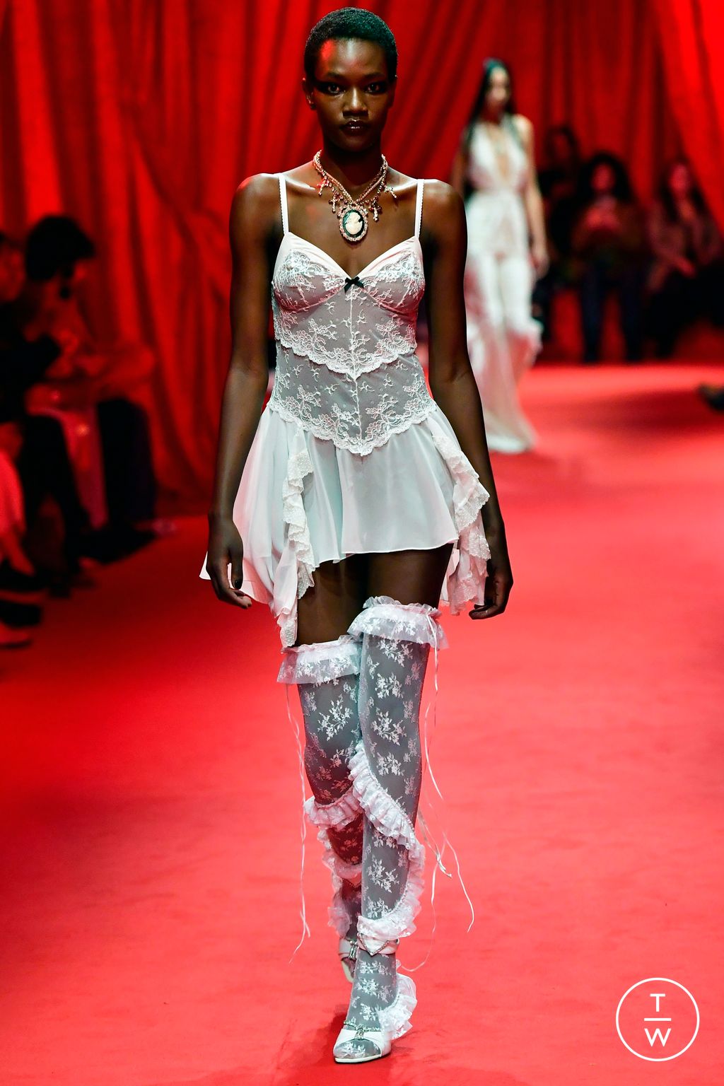 Fashion Week Milan Spring/Summer 2023 look 23 from the Aniye Records collection womenswear