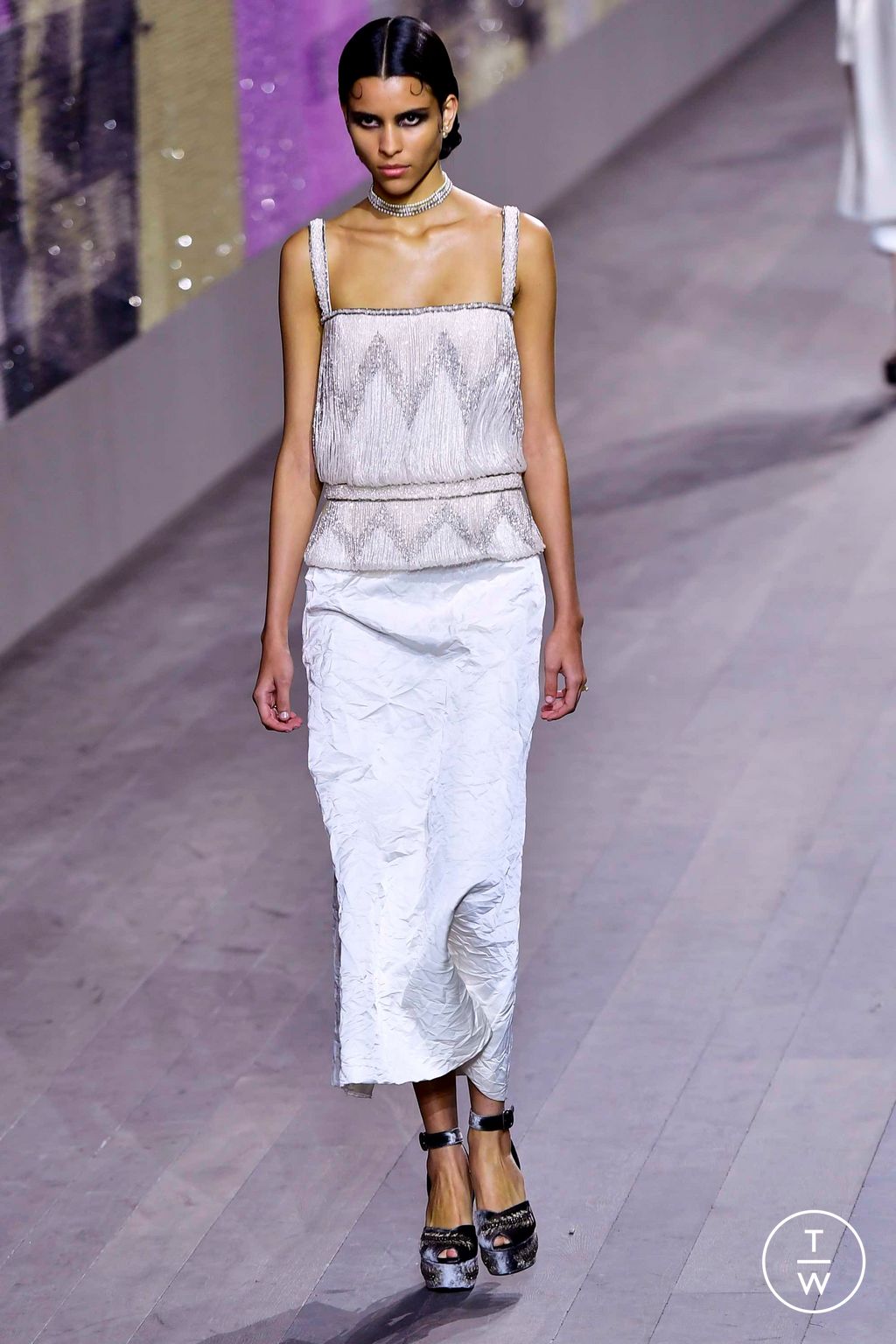 Fashion Week Paris Spring/Summer 2023 look 12 de la collection Christian Dior couture