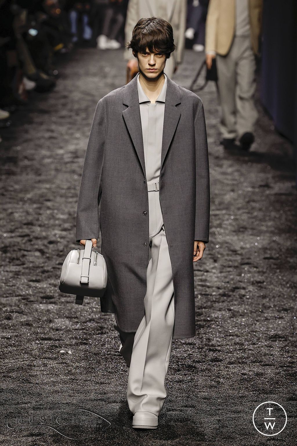 Fashion Week Milan Fall/Winter 2023 look 5 from the ZEGNA collection 男装