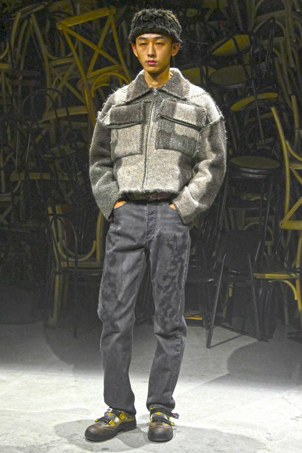 Fashion Week Milan Fall/Winter 2023 look 6 from the Magliano collection menswear