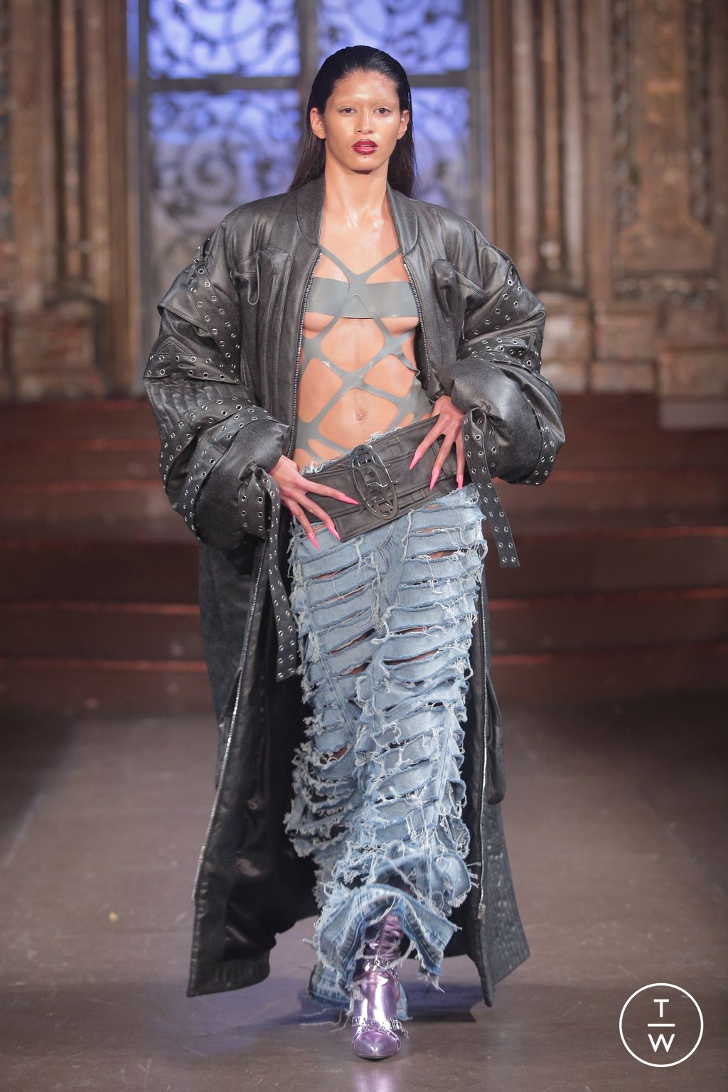 Fashion Week New York Fall/Winter 2023 look 11 from the Luis de Javier collection womenswear
