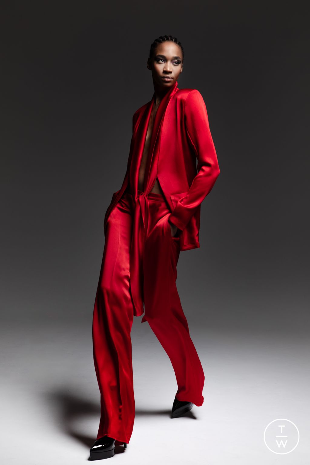 Fashion Week New York Pre-Fall 2024 look 1 from the Frederick Anderson collection 女装