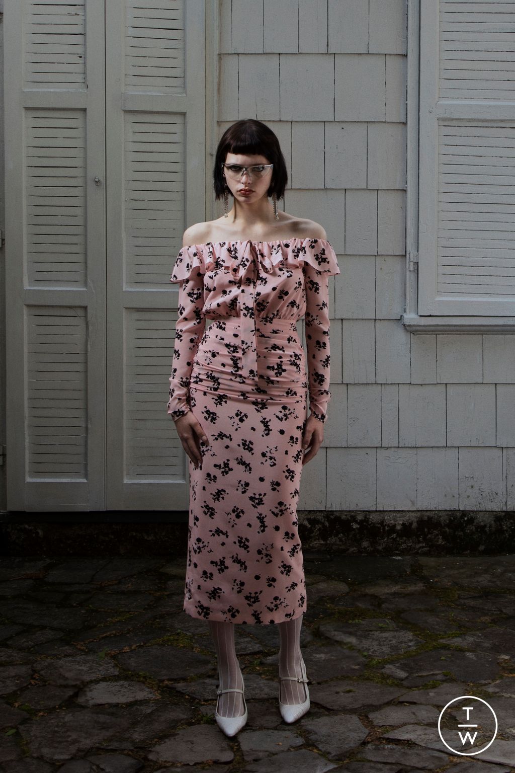 Fashion Week Paris Resort 2024 look 2 from the Alessandra Rich collection womenswear