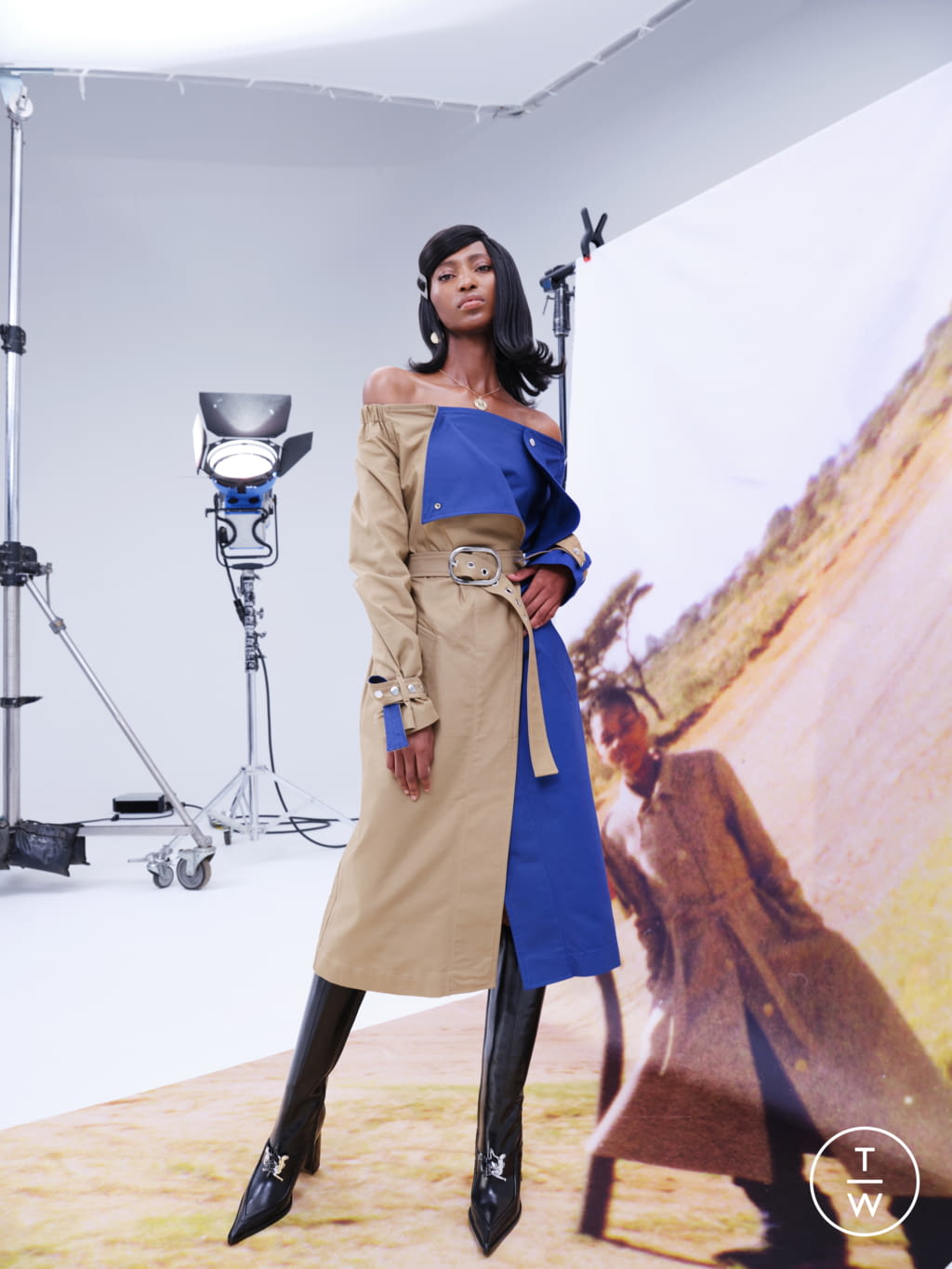 Fashion Week Paris Spring/Summer 2022 look 2 de la collection Thebe Magugu womenswear