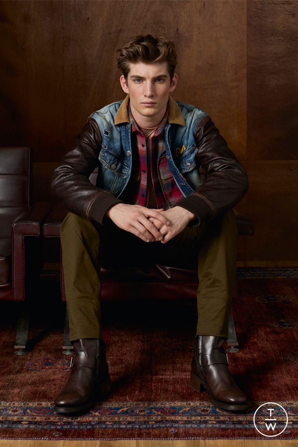 Fashion Week Milan Resort 2025 look 2 from the Dsquared2 collection 男装