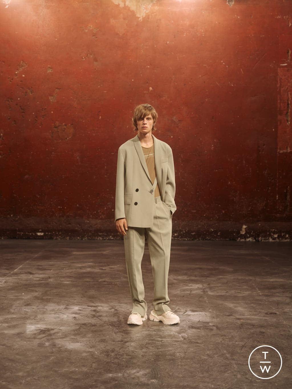Fashion Week Paris Spring/Summer 2021 look 2 from the Wooyoungmi collection menswear
