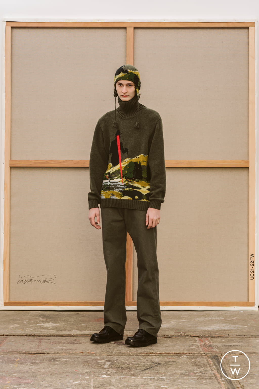 Fashion Week Paris Fall/Winter 2021 look 2 from the Undercover collection 男装