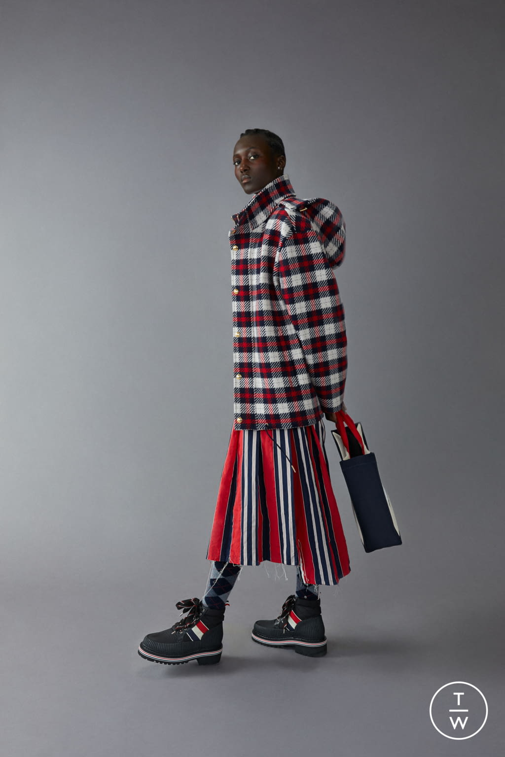 Fashion Week Paris Pre-Fall 2020 look 20 from the Thom Browne collection 女装