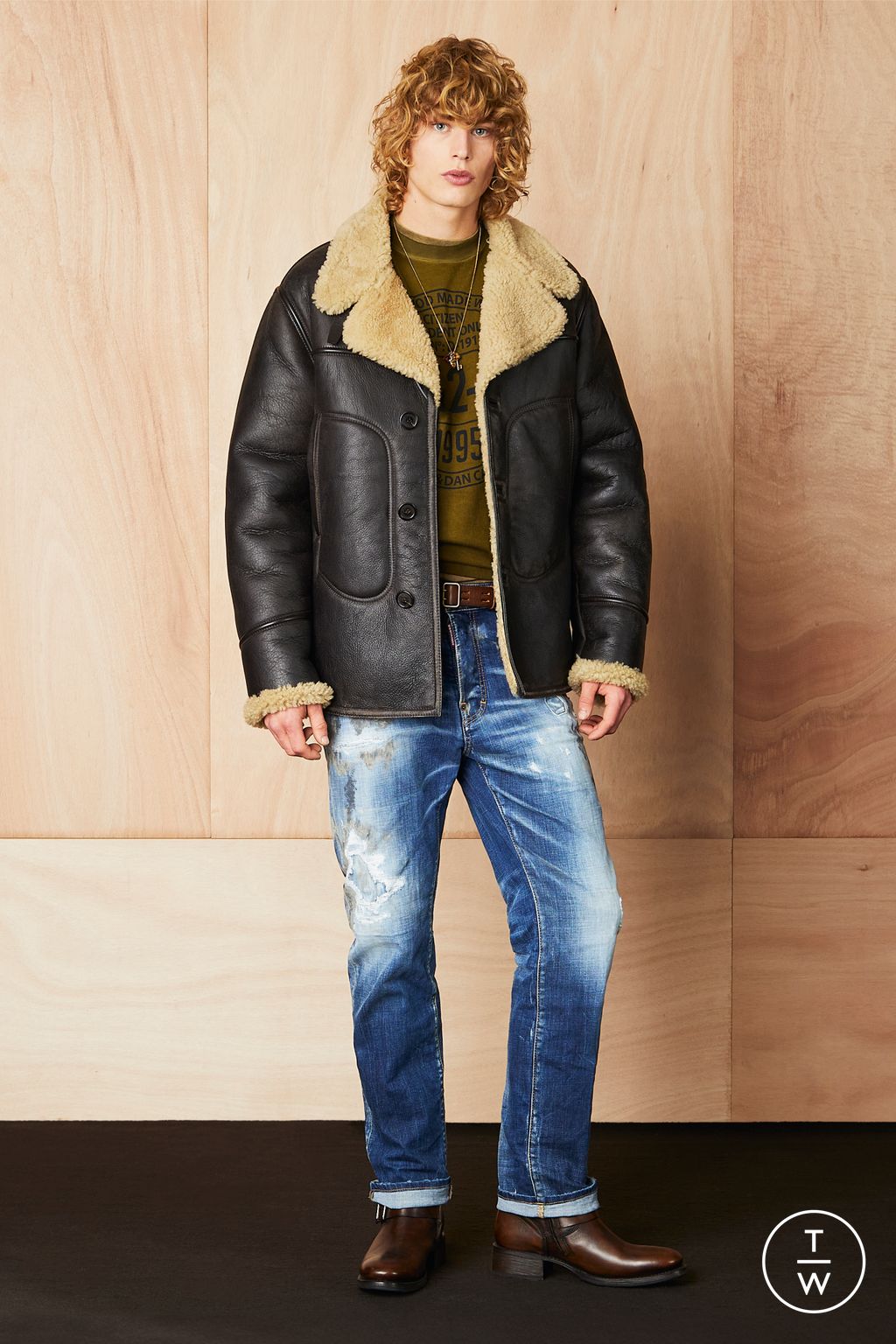 Fashion Week Milan Pre-Fall 2024 look 20 from the Dsquared2 collection 男装