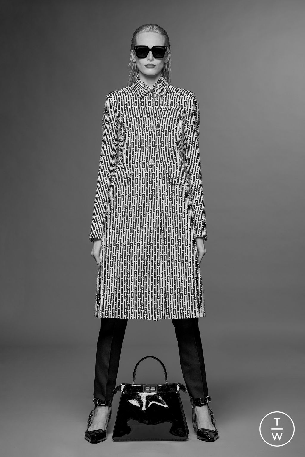 Fashion Week Milan Resort 2024 look 20 from the Fendi collection womenswear