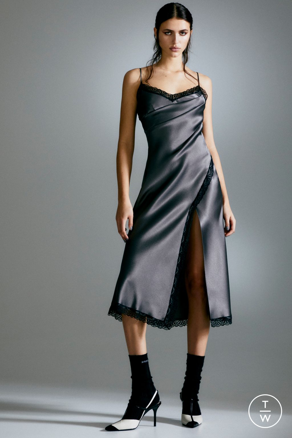 Pre-Order: Black Silk Slip Dress – Kim Shui Studio