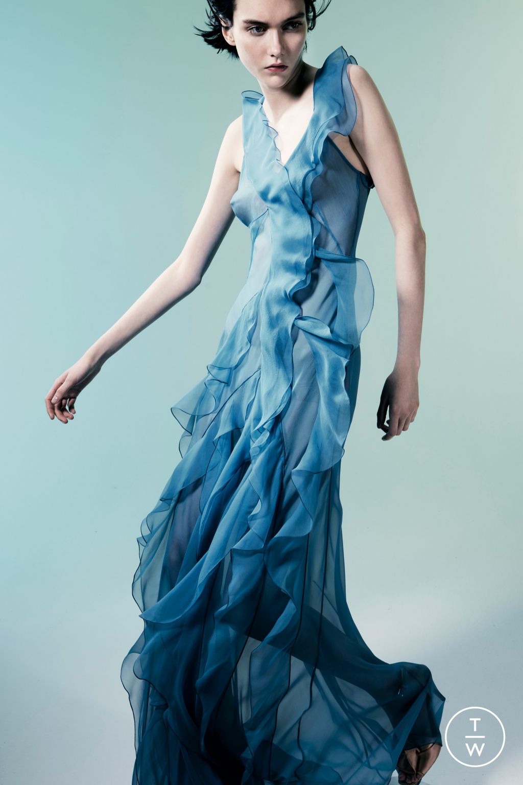 Fashion Week Milan Resort 2025 look 20 from the Alberta Ferretti collection womenswear