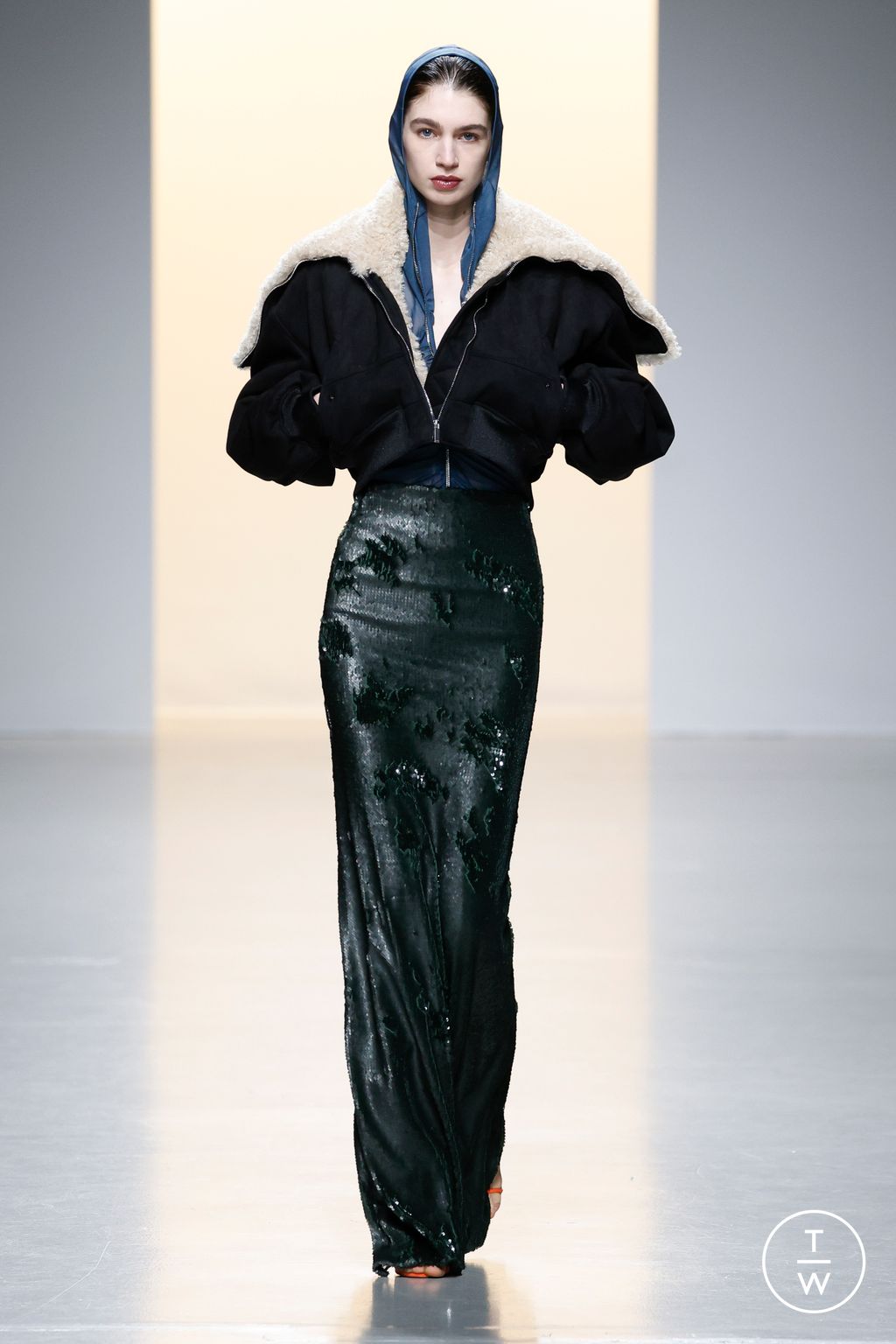 Fashion Week Paris Fall/Winter 2024 look 20 de la collection Atlein womenswear